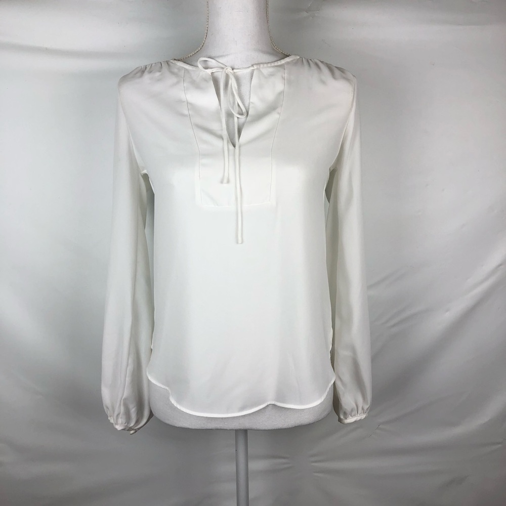 Hippie Rose Women’s Ivory Peasant Blouse Size XS